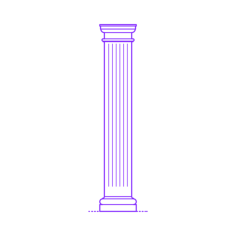 Buildings Stone Columns Roman Tuscan Square Fluted Large Vinyl Svg File, Free Vectors File